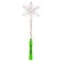 Light rod "Snowflake", green color