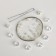 Set for creativity. Wedding hairpin "Radiance of crystal"