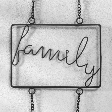 Photo frame double MDF suspended on the "Family" chain 10x15 cm-2