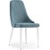 STULL OF THE METALAL CARA Kora Metal/velor, White/Blue 47x57x89 cm