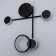 Bra "Krampl" LED 24W 3000K Black 47x47x6.5cm