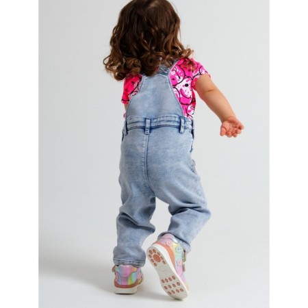 Denim jumpsuit for the girl PlayTode, height 80 cm-3