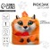 Baby backpack for a girl "Fox" with a heart