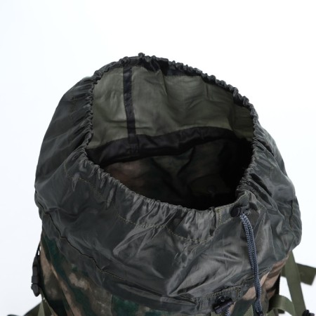 Tourist backpack, TAIF, 80 liters, cord department, 2 outer pockets, green color/camouflage-7
