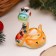 New Year. Souvenir "Boats" 7 × 6.5 cm, gzhel, color