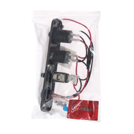 Dashboard, voltmeter, cigarette lighter, 2 USB 2.1 A, 5 V-6