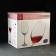 A set of glasses for the wine Bohemia Crystal "Sandra", 450 ml, 6 pcs, black color