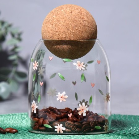 Bank for storage "Flowers", 500 ml-1