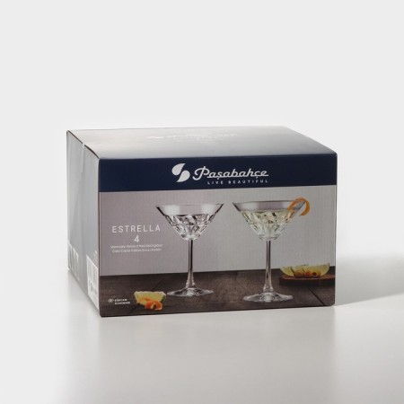 Set of glass glasses Estrella, 210 ml, 4 pcs-6