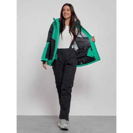Ski suit, size 46, green color-12