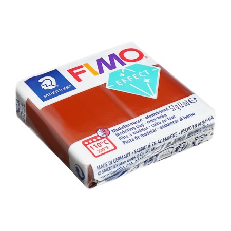 Plastic-polymer clay baked 57g Fimo Effect copper 8010-27