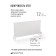 Wall heater, 96 × 52 × 2 cm, step 500