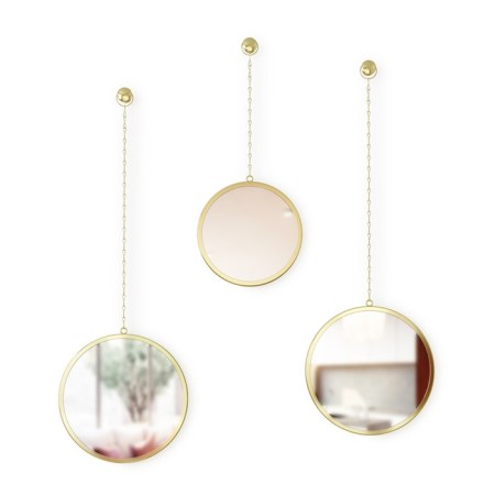 A set of round mirrors Dima, brass, 3 pcs.-2