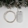 Garland "thread" 1 m dew, IP20, silver thread, 10 LED, white glow, CR2032x2