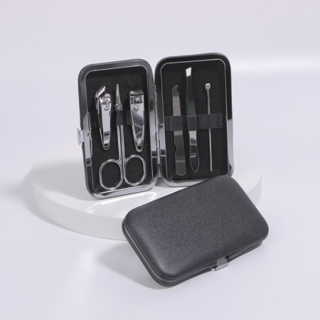 Manicure set, 6 items, in case, black color-2