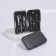 Manicure set, 6 items, in case, black color