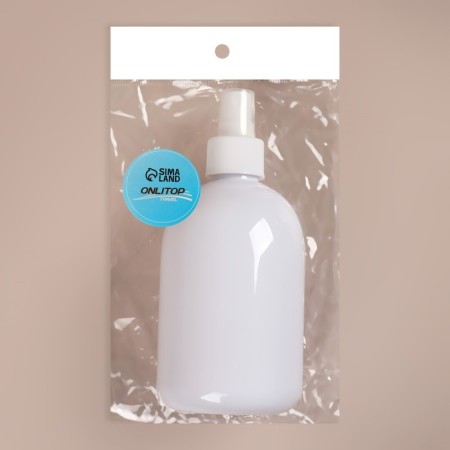 A bottle for storage with a sprayer, 300 ml, white color-3