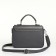 Women's bag on the Textura valve, small size, dark gray color