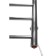 Domoterm electric heated towel rail "Aurora" 109-5, 500 x 600 mm, 5 crossbars, right