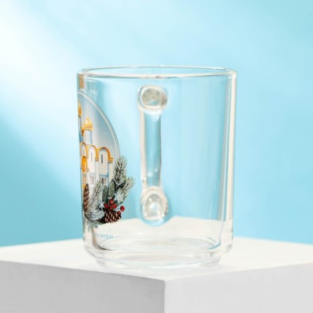 Glass mug "Merry Christmas!", 200 ml-1