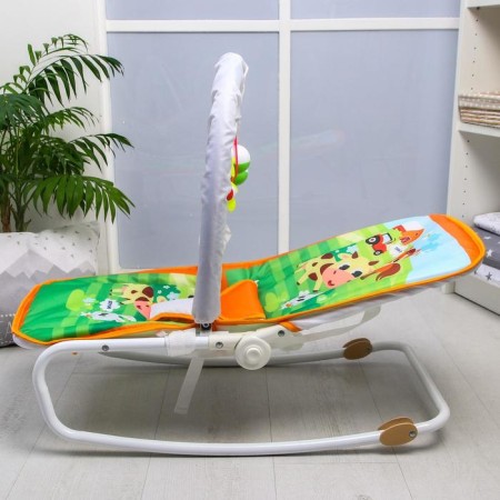Swear-rocking chair for newborns "Pets", game arc, removable toys mix-6