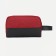 Cosmetic bag with lightning, burgundy color