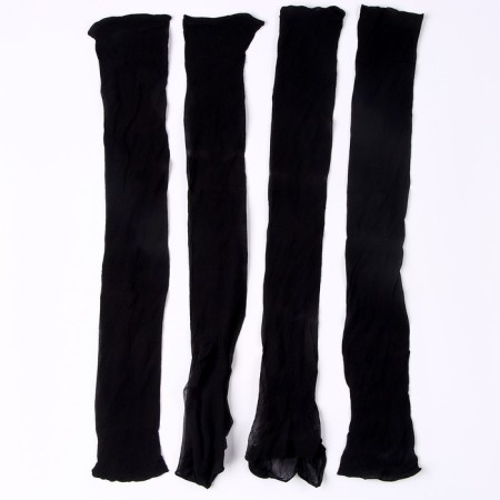 Kapron for dolls and flowers, set 4 pcs., Size 1 pc. - 45 × 6 cm, black color-2