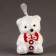 A toy of foam "Shrilling Bear" with a bow, 10 cm, set 3 pcs