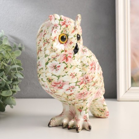 Souvenir Polystone "Filin. Sitz flowers" 17.5x10.5x21 cm-3