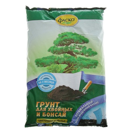 Soil FASCO for coniferous and bonsai flower happiness, 5 liters-2