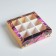 Box for sweets, confectionery packaging, 9 cells, “fluid” 14.5 x 14.5 x 3.5 cm