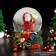 Souvenir Light Polystone Water Ball "Santa Claus with a bag on the shoulder" 7x8x9 cm