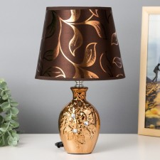 The desktop lamp with the lampshade E14 