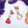 Amber Brooch "Amber" cat is triangular, the color of the mix in bronze