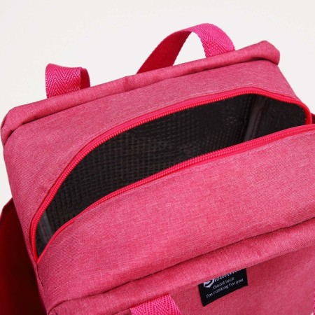 Thermosuma with a zipper 8.7 l, 2 external pockets, pink color-2