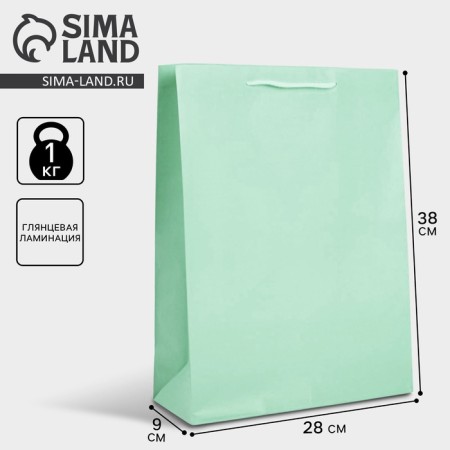 Gift laminated package, packaging, Green, l 28 x 38 x 9 cm-2