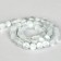 Busins ​​made of natural stone "Cat Eye", set 46 pcs., Size 1 pc. -8 mm, matte gray-white