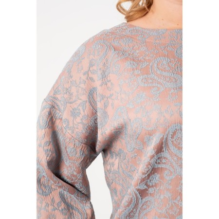 Female blouse, size 62, peach color-6