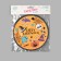 Disposable paper plate "Happy Halloween", 18 cm, set 6 pcs