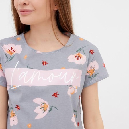 T -shirt female reproach. KAFTAN "Flowers" p. 44-46-2