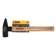 Denzel 10435 locksmith hammer, forged square steel, beech handle, 800 g