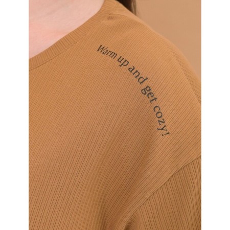 Women's T -shirt Pelican, size 56, beige color-1