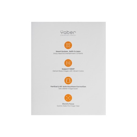Projector Yaber Projector L1, 200 LM, 1280x720, 0: 1, lamp resource: 25,000 hours, USB, HDMI, White-7