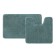 A set of mats for the bathroom IDDIS, 50x80 cm, 50x50 cm, microfiber, dark green color