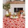 GPEC "Ethel" Red Hearts 149x180cm, 100% cotton, sarzha 190 g/m2