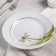Porcelain plate "Dragonfly", d = 20 mm, white