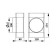 Zein tee, rectangular, 60 x 120 mm, ventilation, with the transition to a round channel d = 100 mm