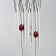 Music of wind metal "Calm" silver 8 tubes 67 cm