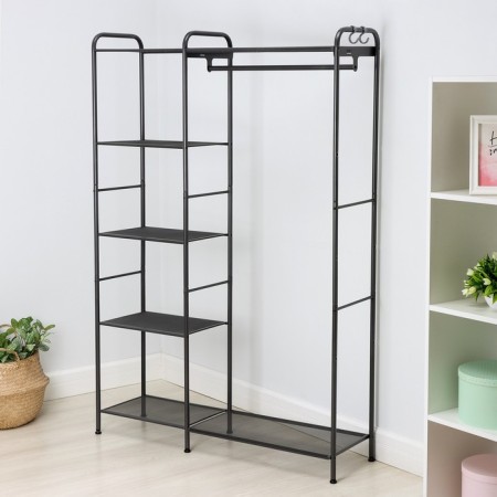 Valencia 1 dressing system, steel, 109 × 30 × 155.5 cm, graphite color-2