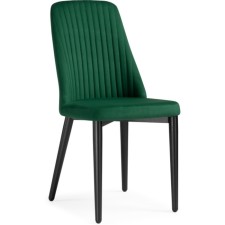 Stool on a metal frame hairdryer r metal/velor, black/green 46x56x91 cm